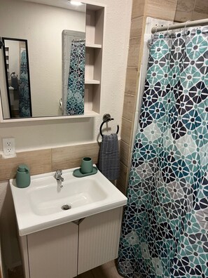 Towels, soap, toilet paper