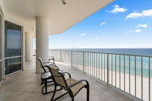 Terrace/patio - Exclusive beachfront units and breathtaking ocean views at Princess Condos. (Panama City Beach)