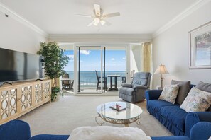 Smart TV, fireplace, DVD player - Exclusive beachfront units and breathtaking ocean views at Princess Condos. (Panama City Beach)