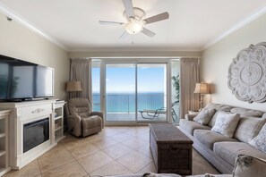 Smart TV, fireplace, video games, DVD player - Exclusive beachfront units and breathtaking ocean views at Princess Condos. (Panama City Beach)
