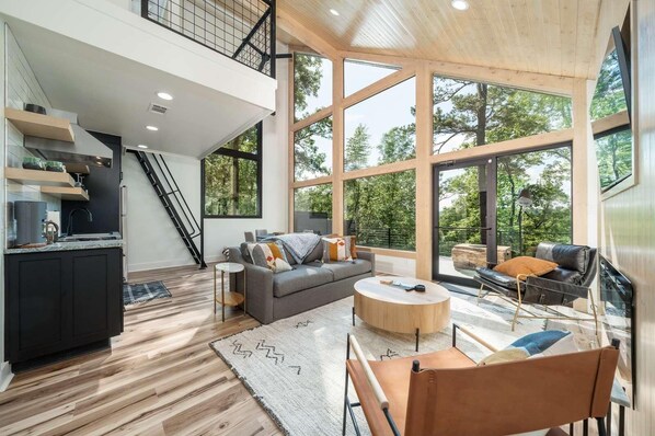 Télévision, cheminée