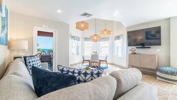 Superior penthouse, balkon, uitzicht op zee | Woonruimte