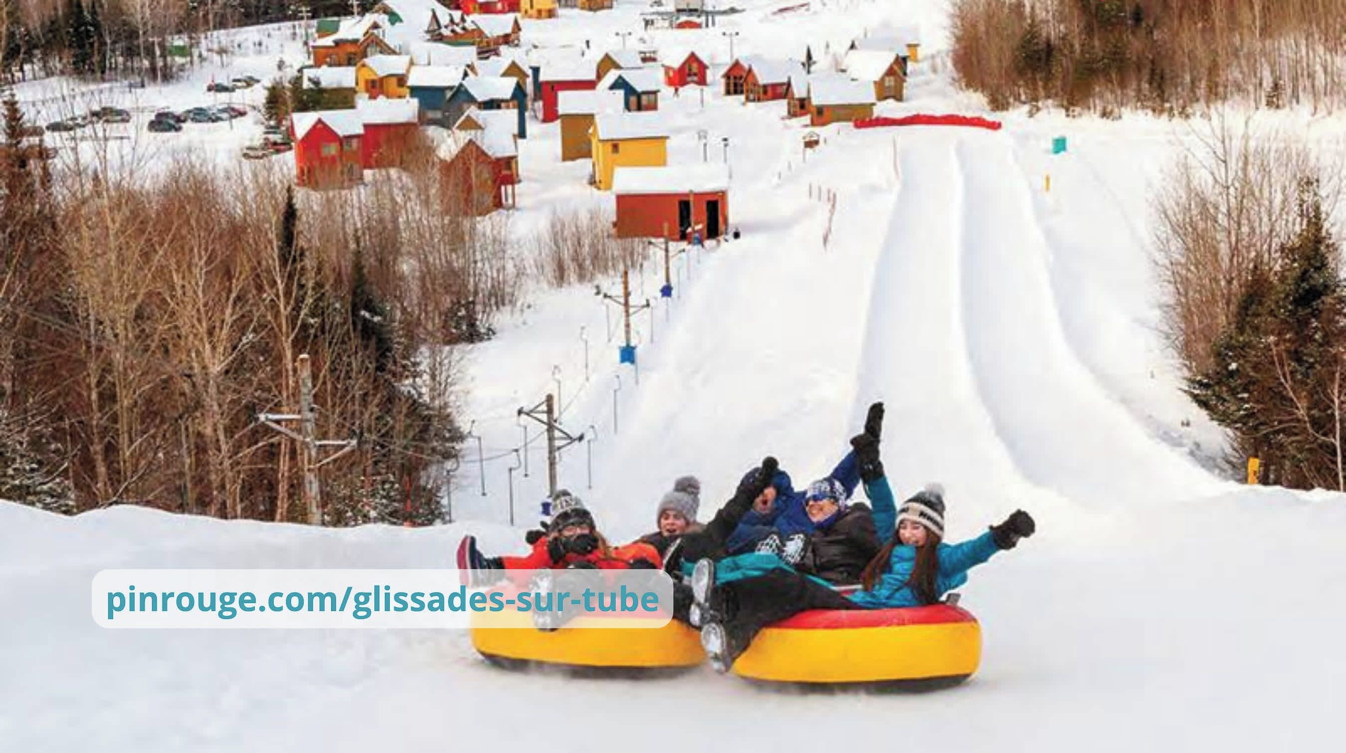 Station touristique Pin Rouge à 35 min : ski alpin, glissade sur tube, fatbike, vélo de montagne, hiking
