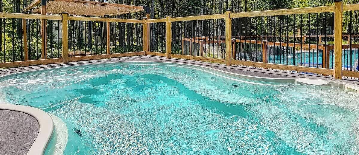 Piscina externa, piscina aquecida