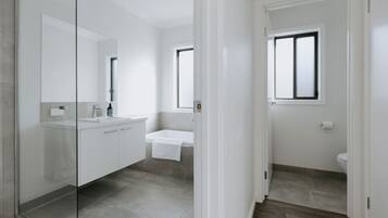 Shower, hair dryer
