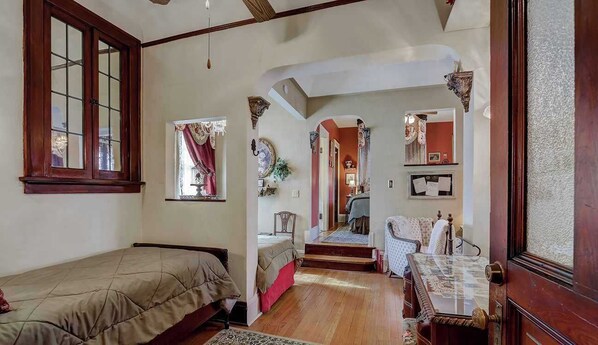 Desk, iron/ironing board, free WiFi, bed sheets