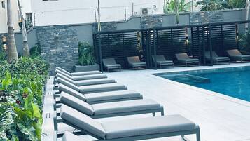 Family Apartment, Balcony, City View | Pool | Outdoor pool