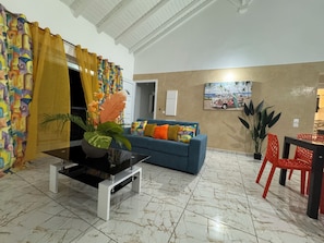 Living area - Accommodation in the sun, a change of scenery, comfort (Saint-François)