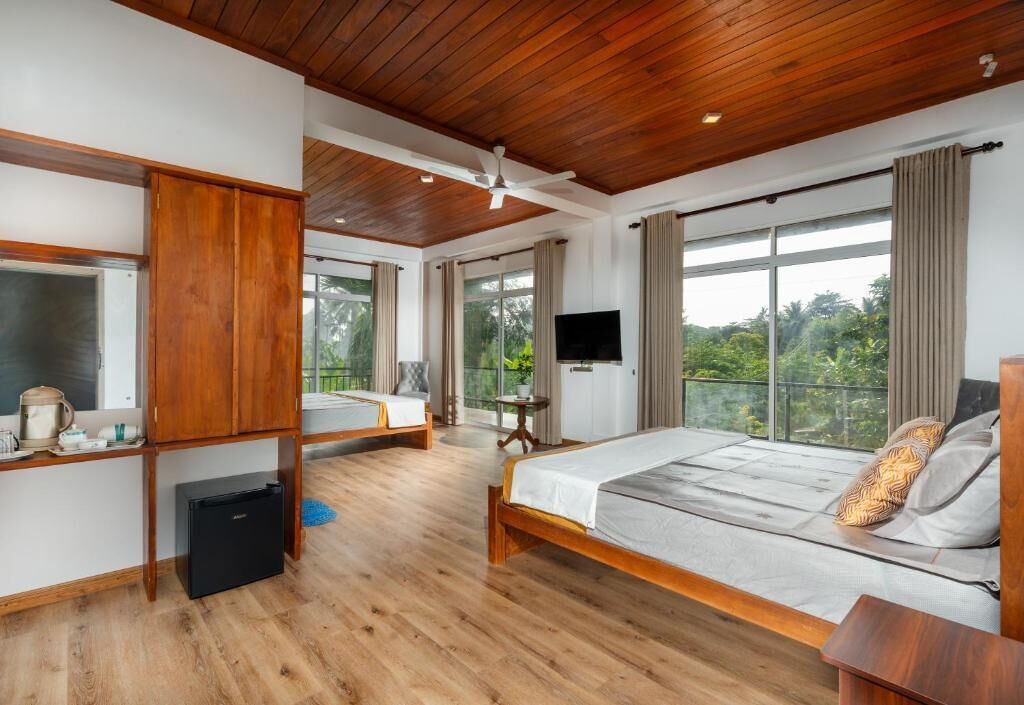 Habitación familiar, balcón