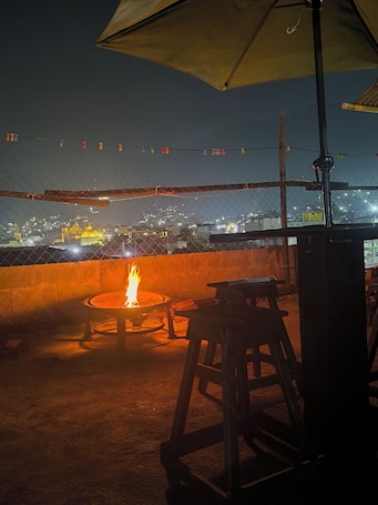 Basic Shared Dormitory, Balcony, Mountain View | Property grounds. Karim Hostal Antigua