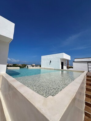 Outdoor pool - NEW Beautiful apartment with pool view + 2 bicycles. (Tulum)