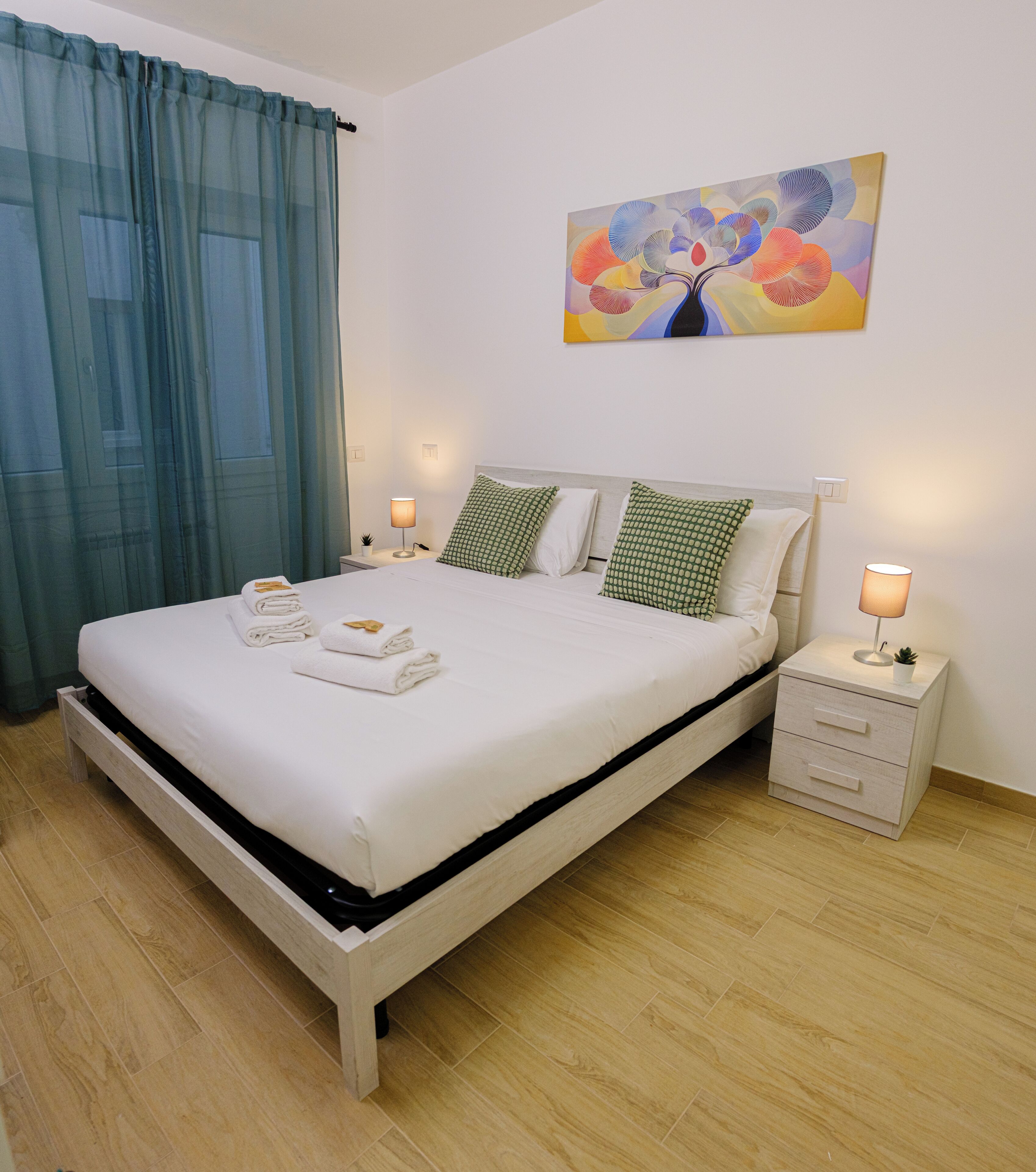 Double Room, Courtyard View | Iron/ironing board, free WiFi, bed sheets