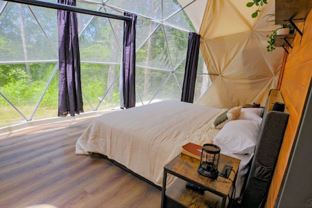1 bedroom, free WiFi, bed sheets. Romantic Dome Retreat for Couples | Ellijay, GA
