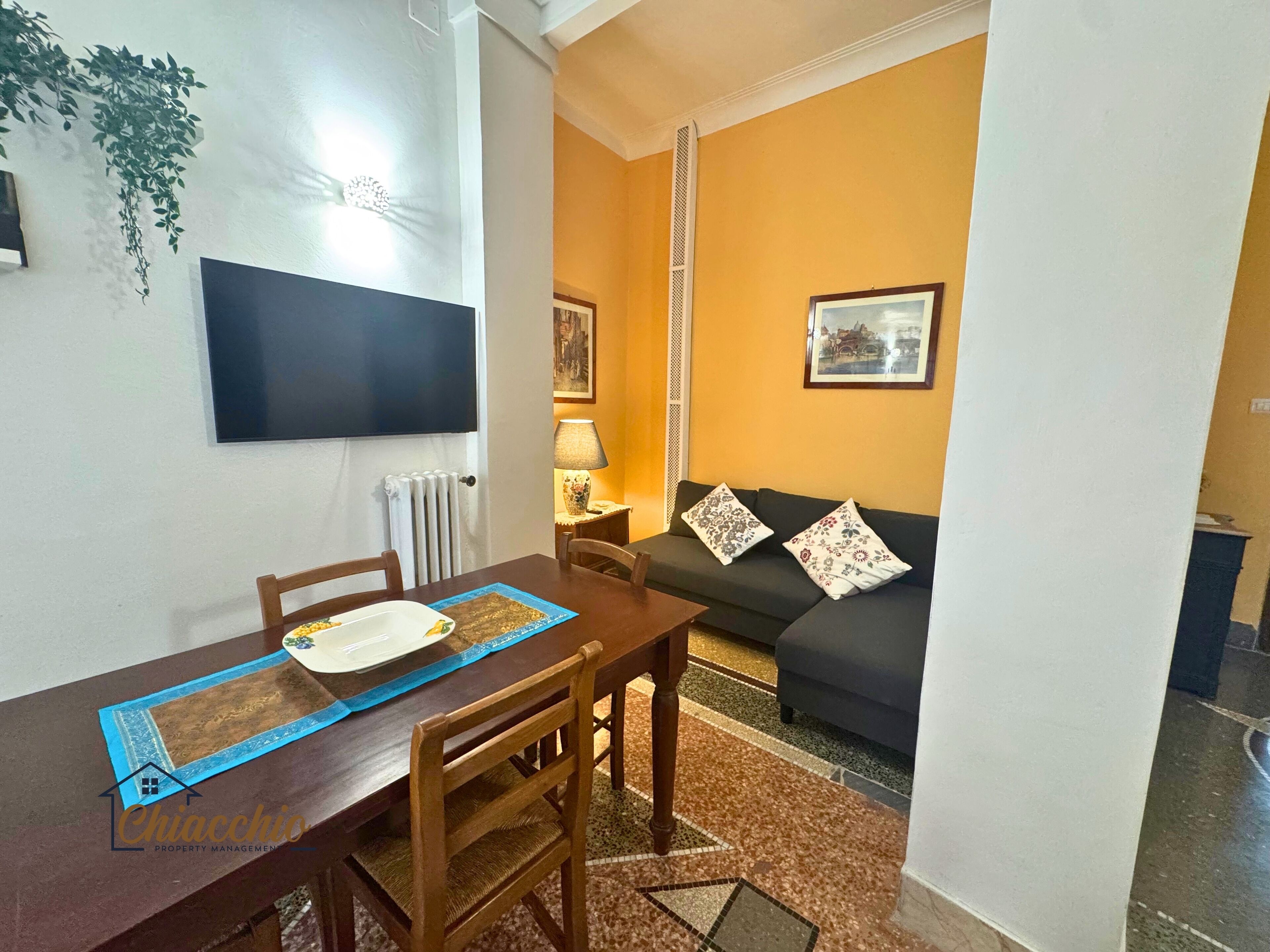 Apartment, 1 Queen-Bett und Schlafsofa, Kochnische, Stadtblick | Wohnbereich