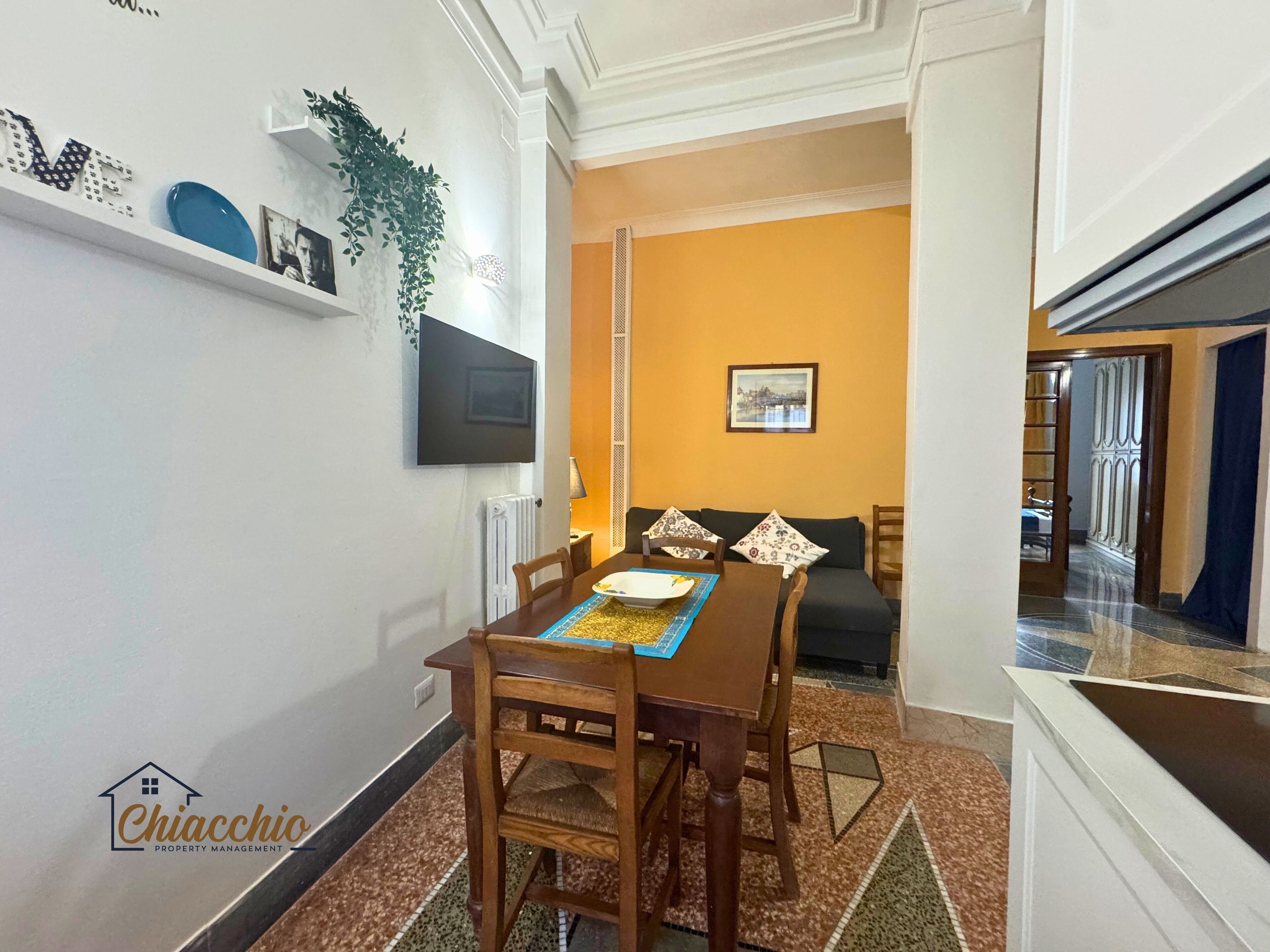 Apartment, 1 Queen Bed with Sofa bed, Kitchenette, City View | Living area