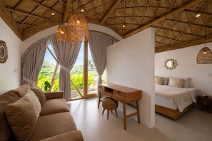 Living area - Sunset Bamboo by Pertama Stay (Kerobokan)
