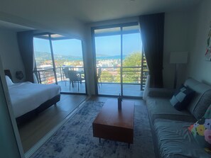 Living area - Bright new apartment with unique sea and city views. (Tambon Patong)