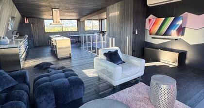 Blue Steel Architectural Lake & mountain views