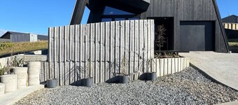 Blue Steel Architectural Lake & mountain views