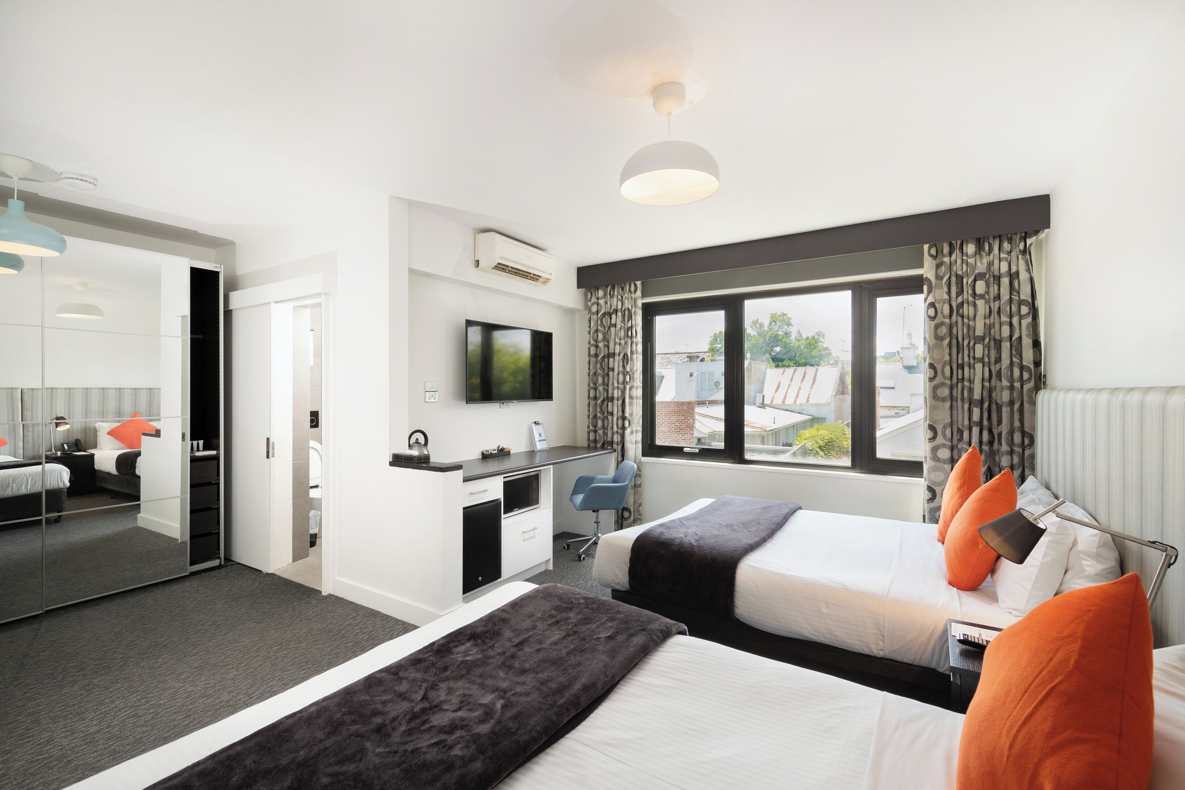 家庭双人房 | 熨斗/熨衣板、免费 WiFi、轮椅无障碍