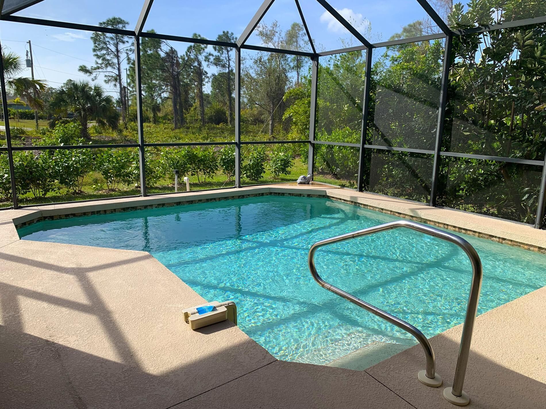 A heated pool