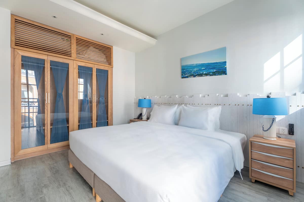 Appartement luxueux, 1 chambre, vue sur la ville | Literie de qualité, minibar, coffre-fort pour ordinateur portable