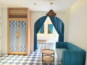 Luksushuoneisto, 3 makuuhuonetta, parveke, valtamerinäköala | Sisätilat