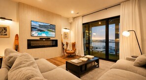 Smart TV, fireplace - Pinnacle at Topsider: A Curated Lake Retreat (Osage Beach)
