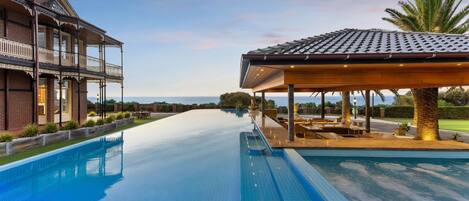 A heated pool