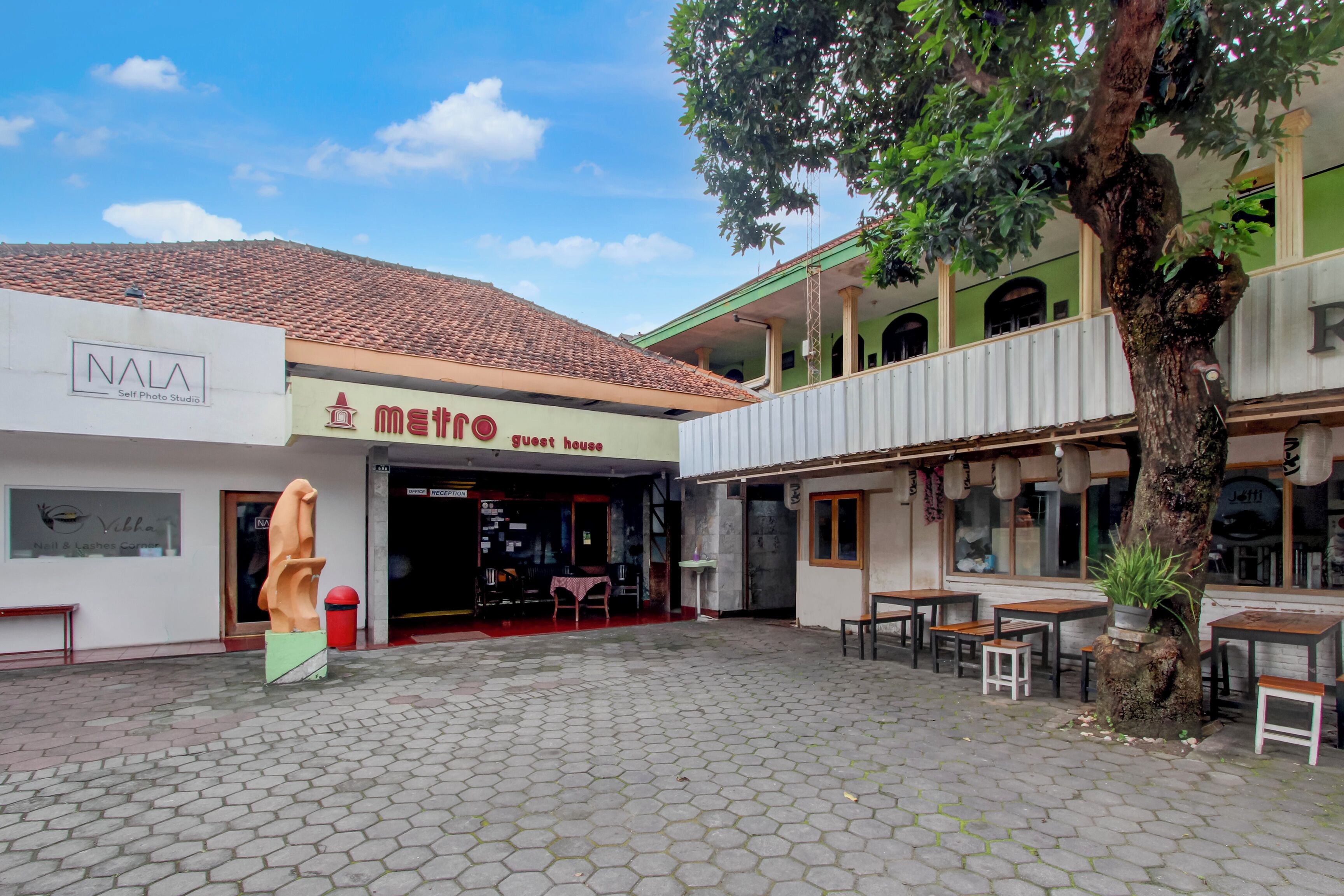 Fassade der Unterkunft