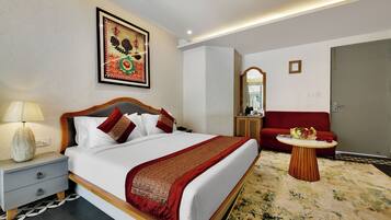 Familjerum - balkong - utsikt mot bergen | Mörkläggningsgardiner, strykjärn/strykbräda och gratis wi-fi