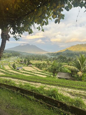 Deluxe tweepersoonskamer, uitzicht op bergen | Divers