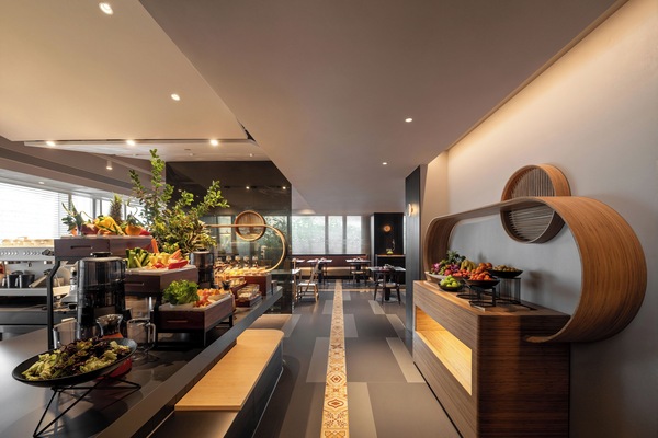 Breakfast served, garden views