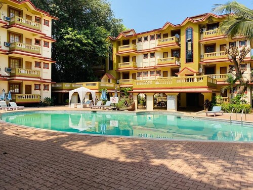 Lovely 1-bedroom apartment with AC in vibrant North Goa