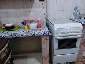 Private kitchen - High Ceiling Seaview Apartment (Al Ibrahimeyah Bahri WA Sidi Gaber)