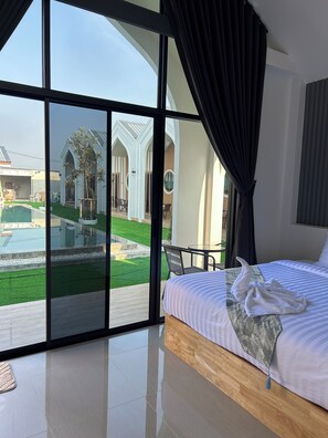 Habitación Deluxe, para no fumadores, vista a la alberca | Wifi gratis 