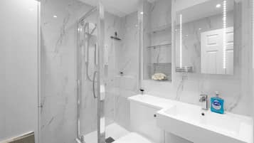 Shower, hair dryer