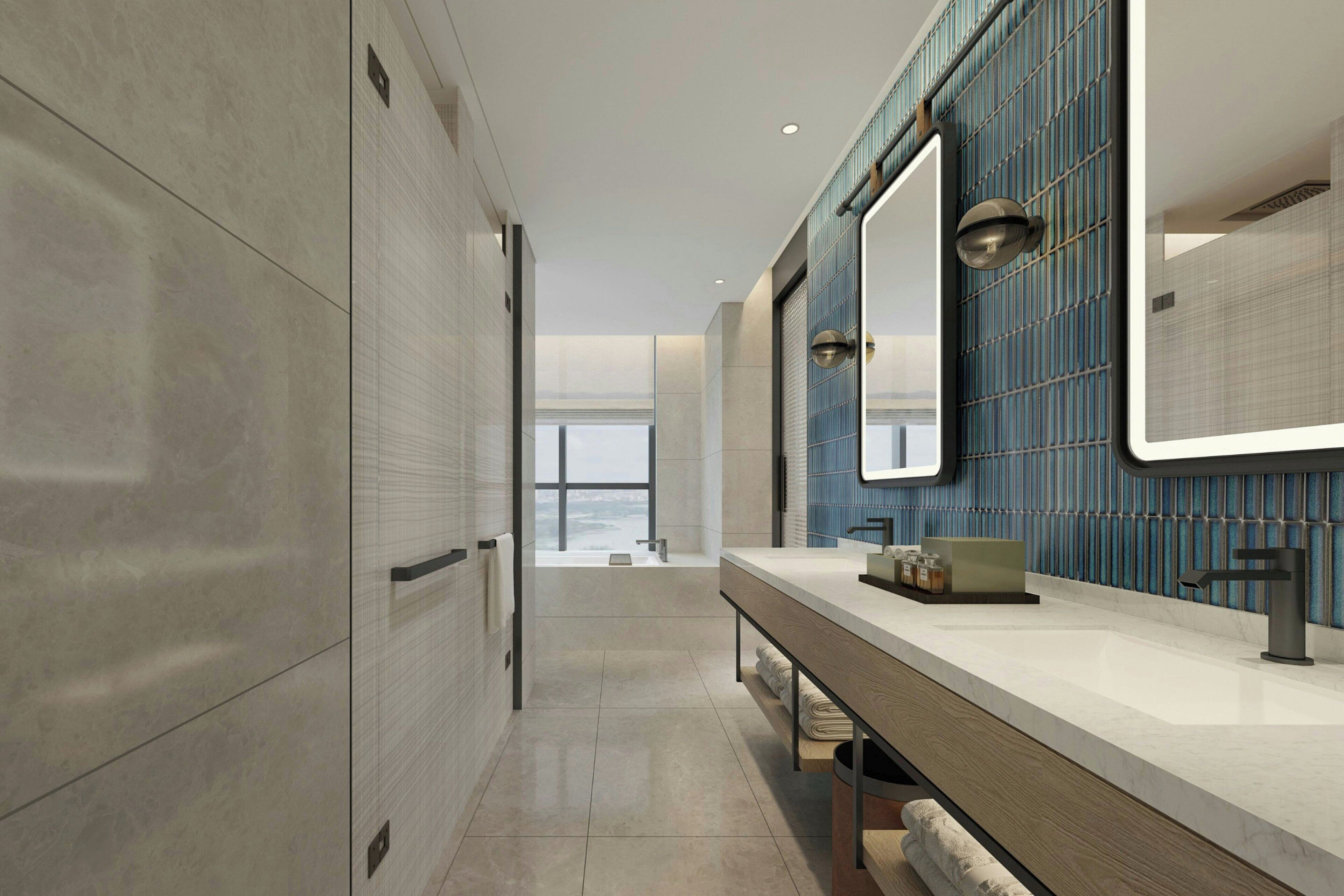 Premier Suite, 1 King Bed, Mountain View | Bathroom