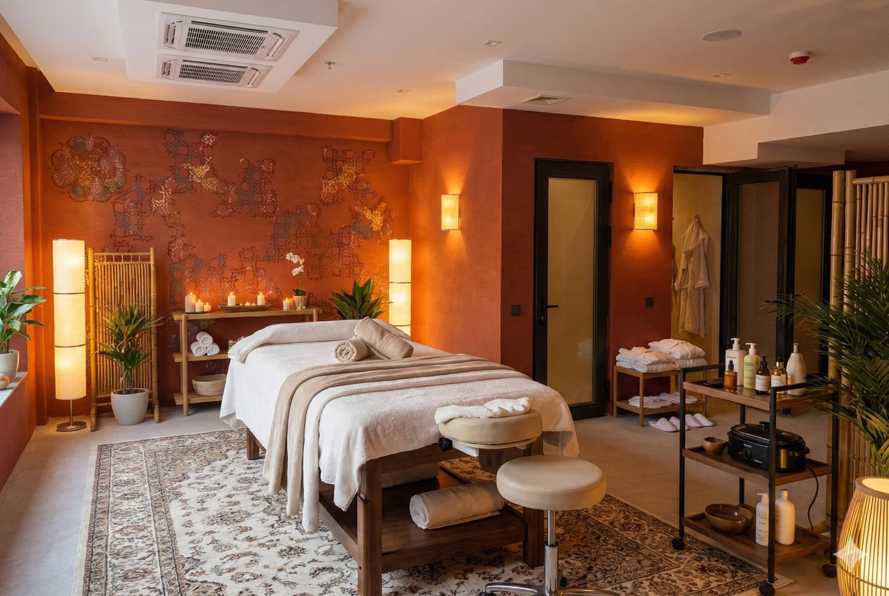 Sauna, hammam, hammam, soins d'aromathérapie