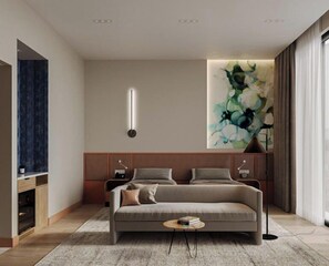 Habitación ejecutiva, 2 camas individuales | Minibar, caja de seguridad en la habitación y escritorio 