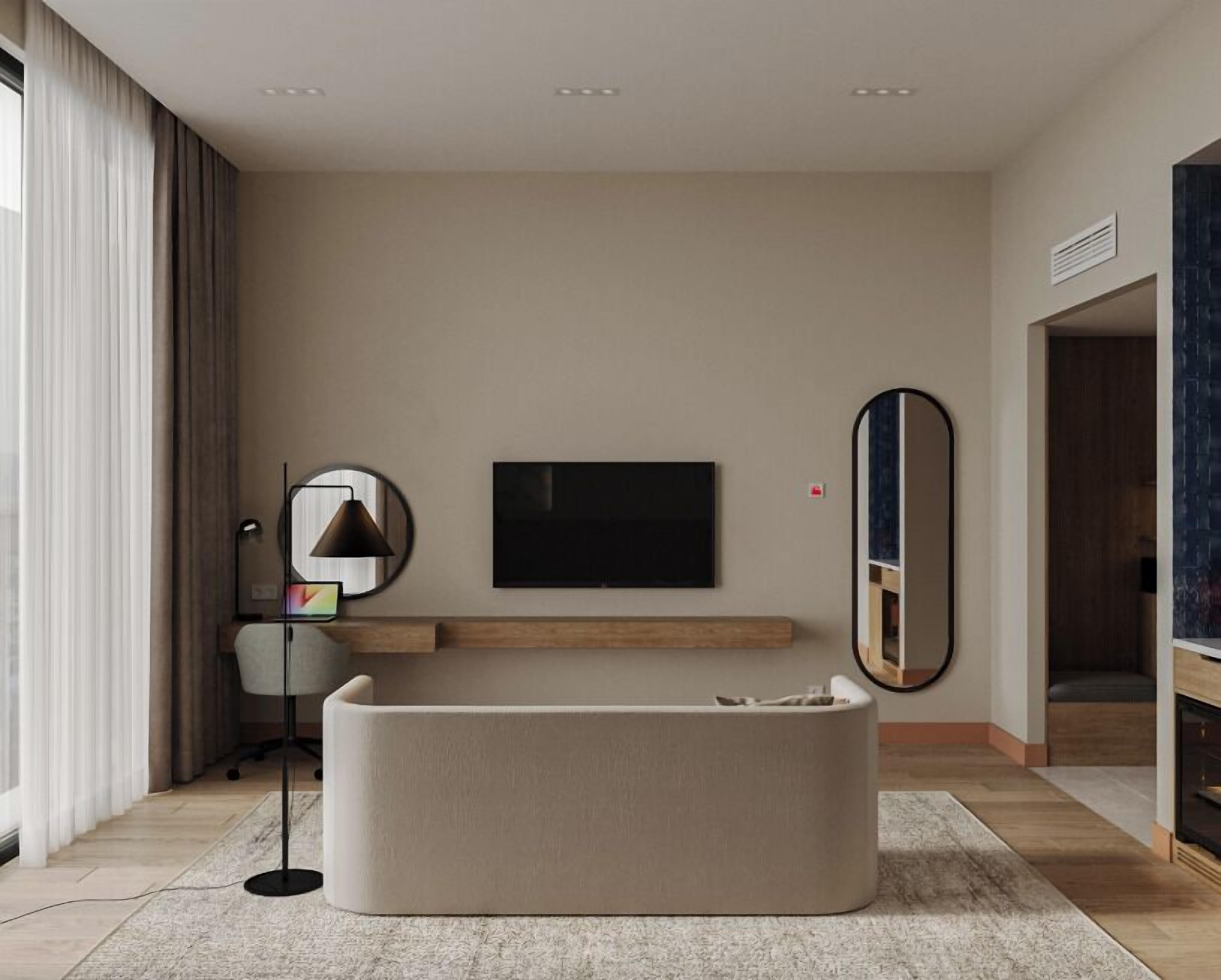 Executive Room, 2 Twin Beds | Minibar, in-room safe, desk, laptop workspace