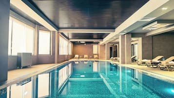 Indoor pool, seasonal outdoor pool