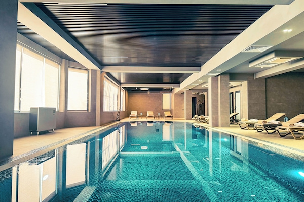 Indoor pool, seasonal outdoor pool