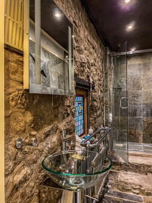 Shower, hair dryer