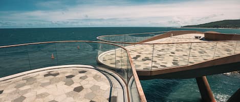 Vue sur le paysage depuis l’hébergement