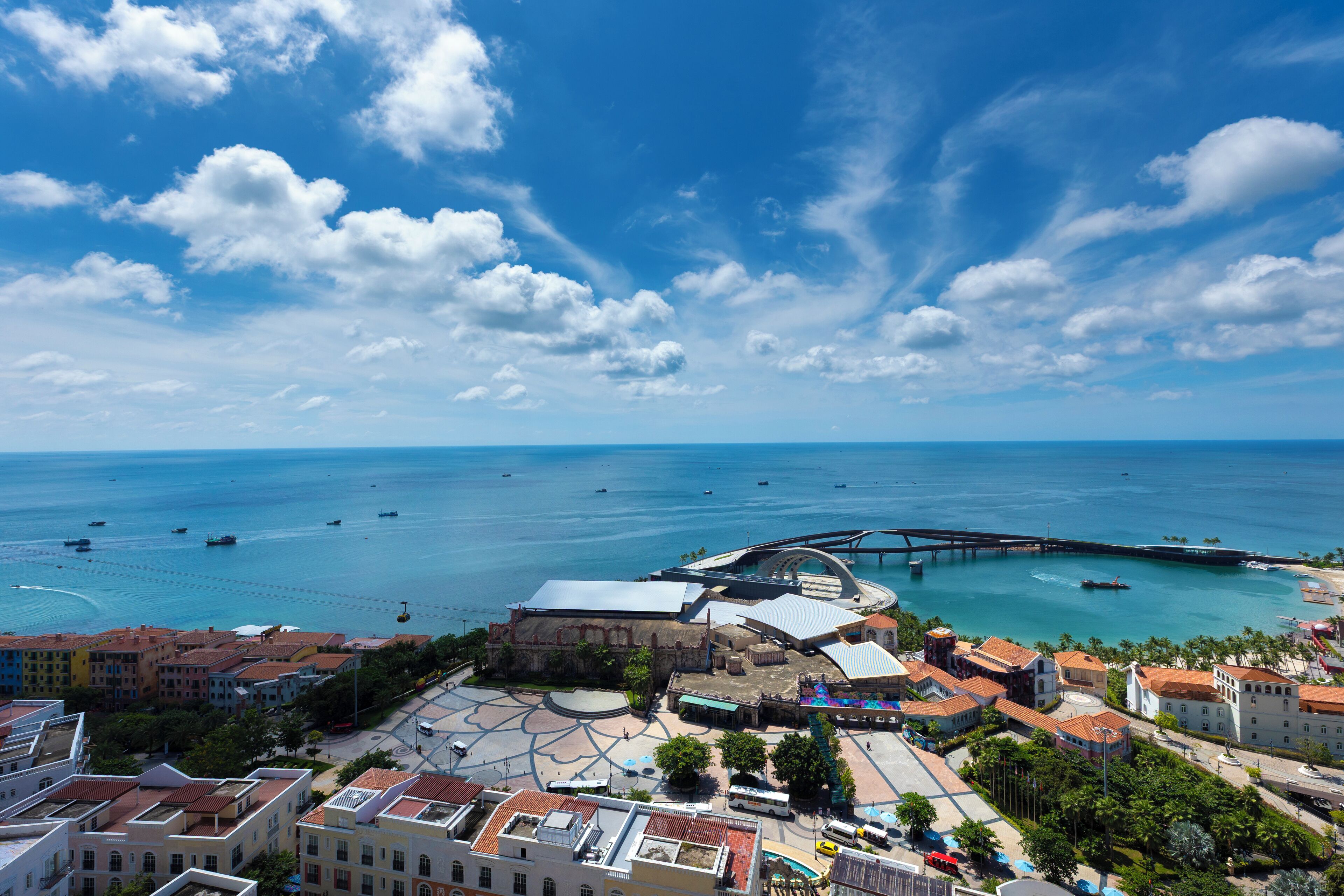 Leilighet – premier, 2 queensize-senger, balkong, havutsikt | Utsikt fra balkong