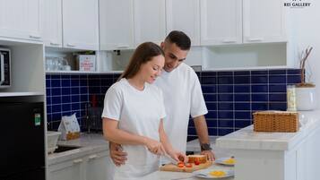 Appartement de base, balcon, vue sur la plage | Restauration