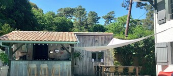 Villa Sand Pedro with swimming pool at Le Pyla, 7 minutes by bike from Pereire beach 