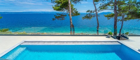 A heated pool