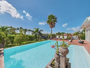 Pool - Villa for 6 - Pool and sea view - Relax (Saint-François)